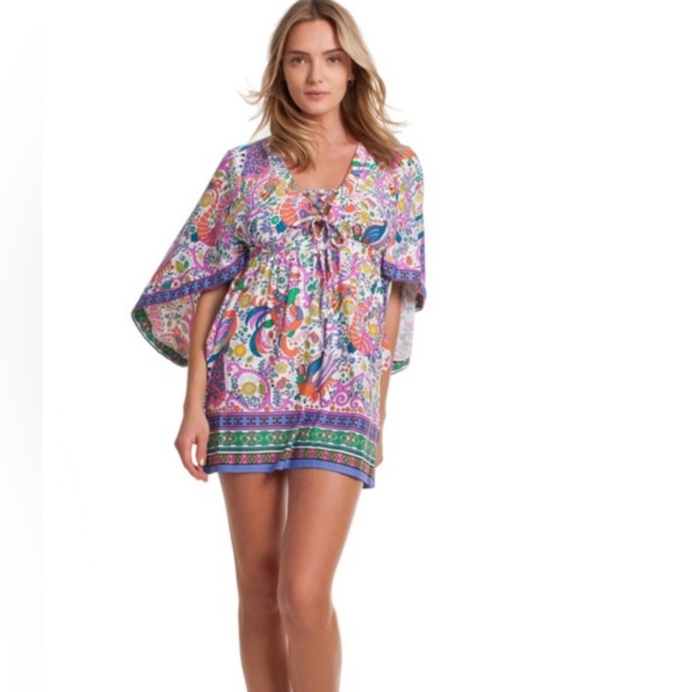 Trina Turk Multicolor Paisley Swim Coverup